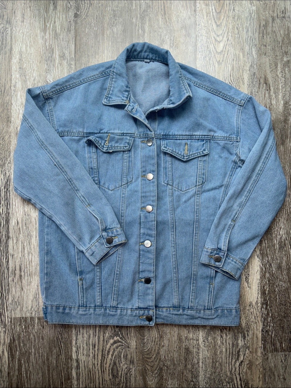 Oversized Light Blue Denim Jacket